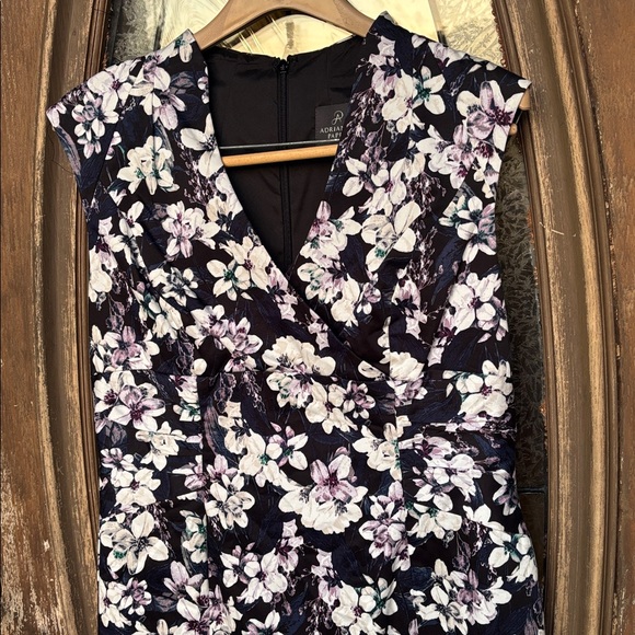 Adrianna Papell Floral midi dress! 12P - Picture 2 of 7